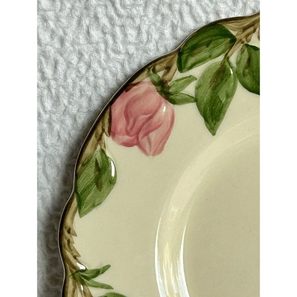 Vintage Franciscan Desert Rose Half Moon 2 Bread/dessert Plates 1949-1953 Unused - Picture 4 of 12